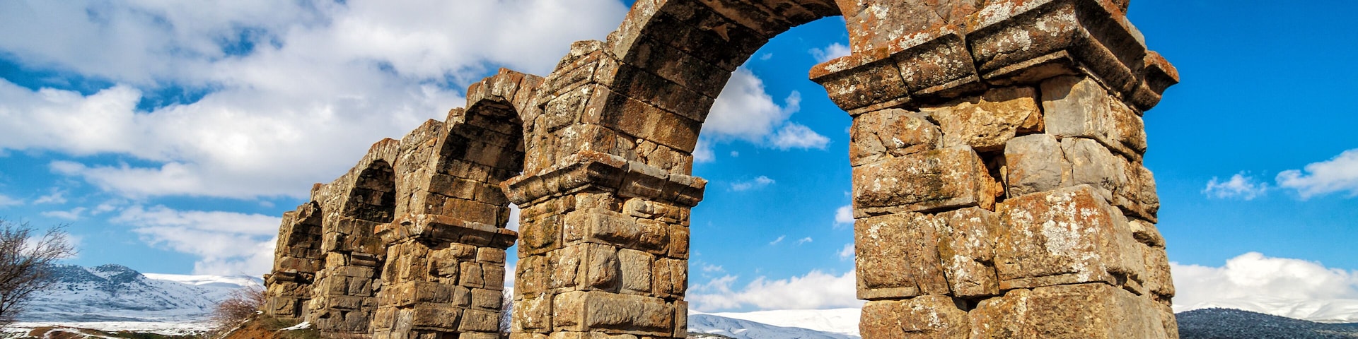 Historic Aqueducts Yalvac Turkey