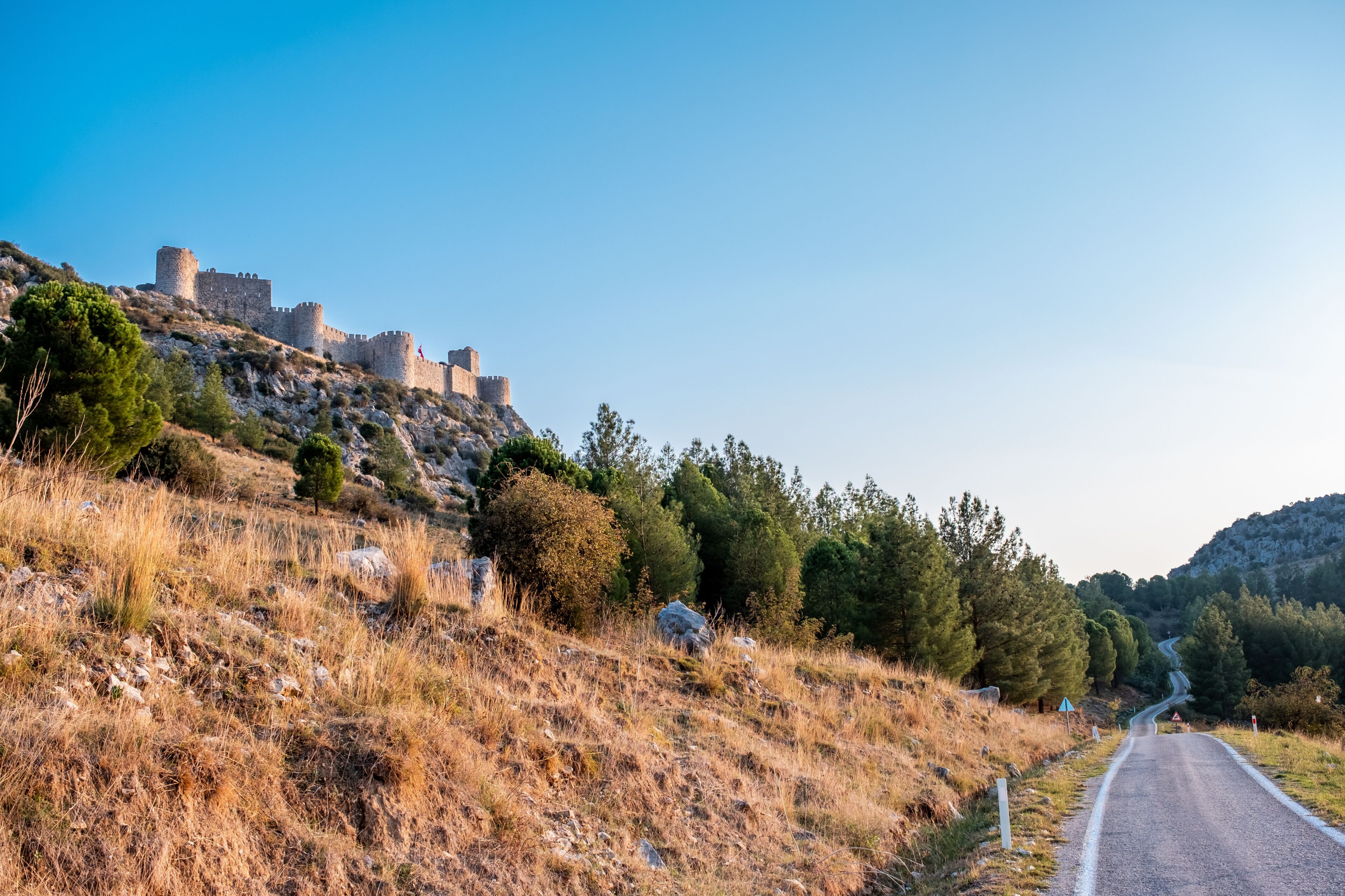 Medieval castle in Ceyhan Town, Adana, Turkey. Name of this fortress is Snake Castle but known as " Yilankale " in Turkish
