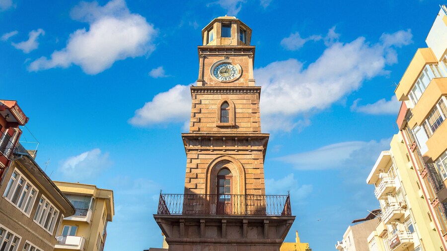 Historical Clock Tower in Canakkale