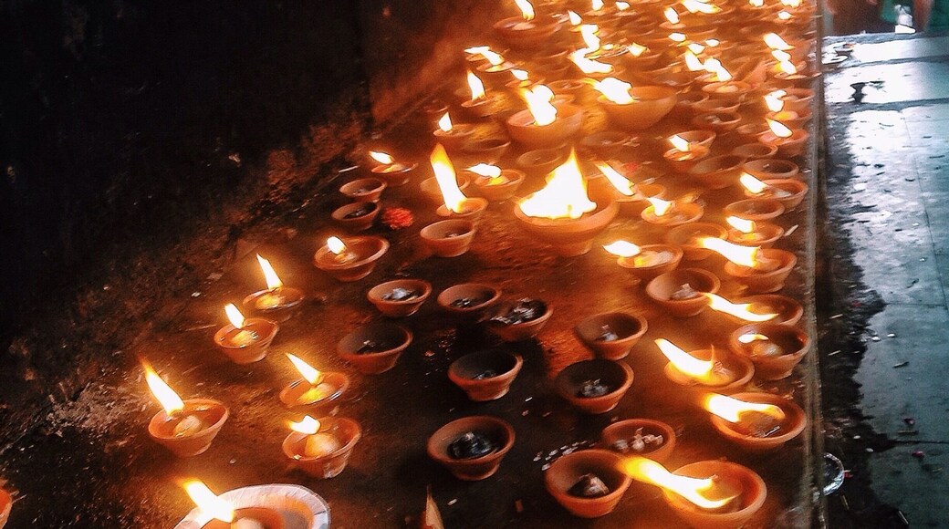 Hundreds of lamps lit by the devotees of Lord Krishna at the Banke Bihari Temple in Vrindavan, Mathura(UP, India).
#Bestof5
