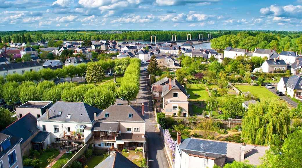 View on a French town La Pommeraye