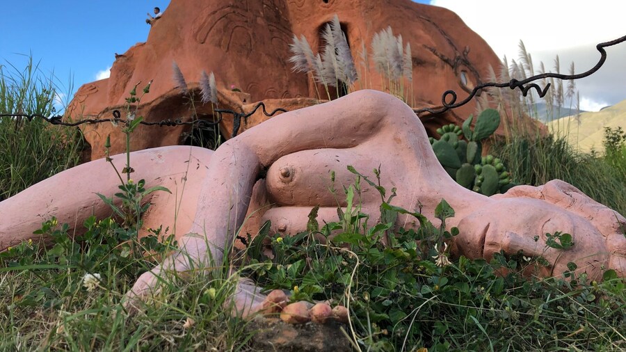 The whole house is made of clays! Started building in 1999 and only completed this year