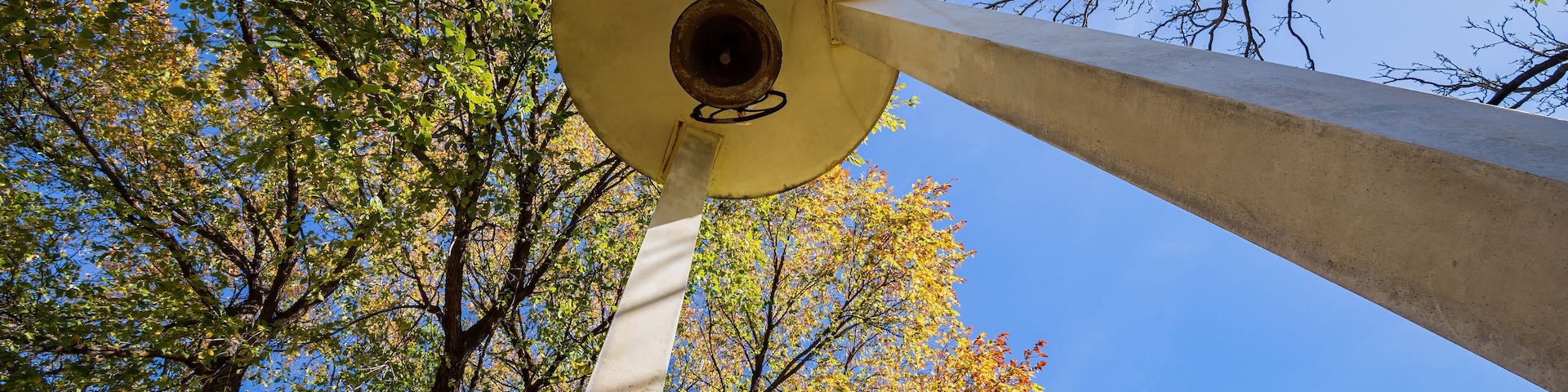 Sunny view of the bell tower of Northwestern Oklahoma State University