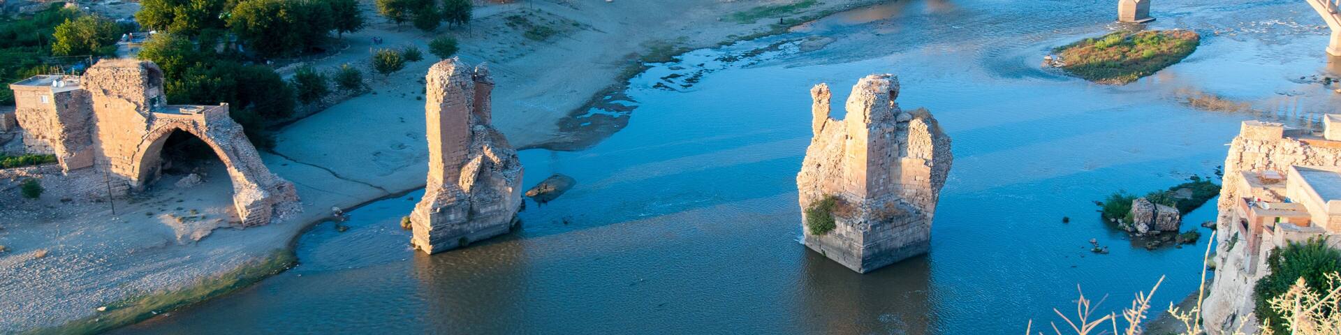 Batman, Turkey. Hasankeyf village (Southeastern Anatolia). Aeria