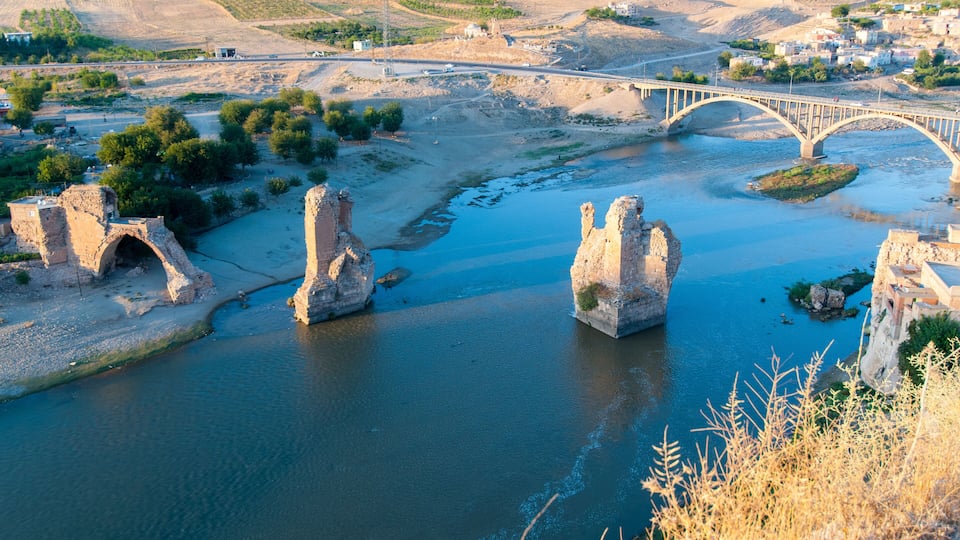 Batman, Turkey. Hasankeyf village (Southeastern Anatolia). Aeria