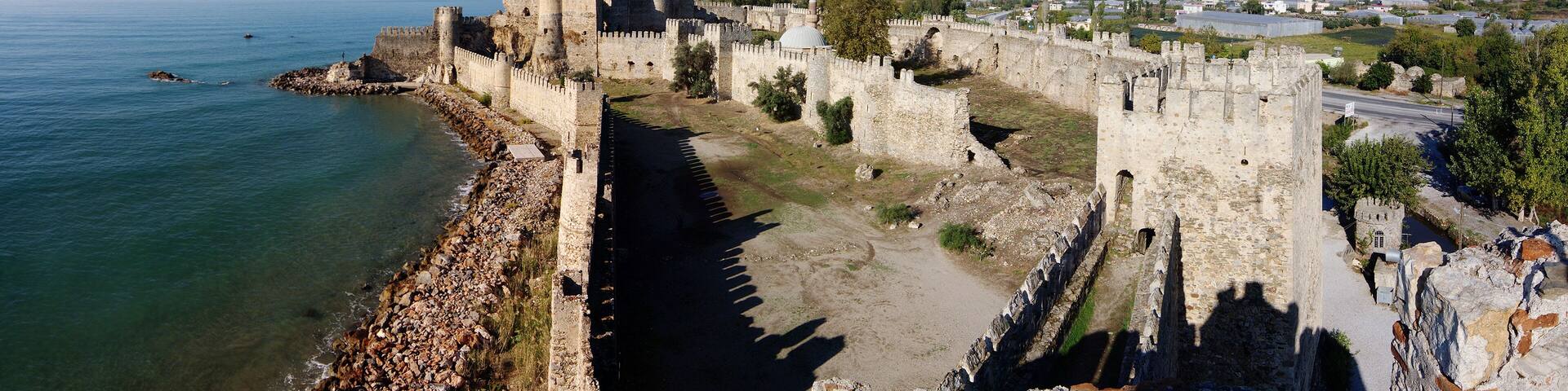 Ancient castle in Anamur, Turkey