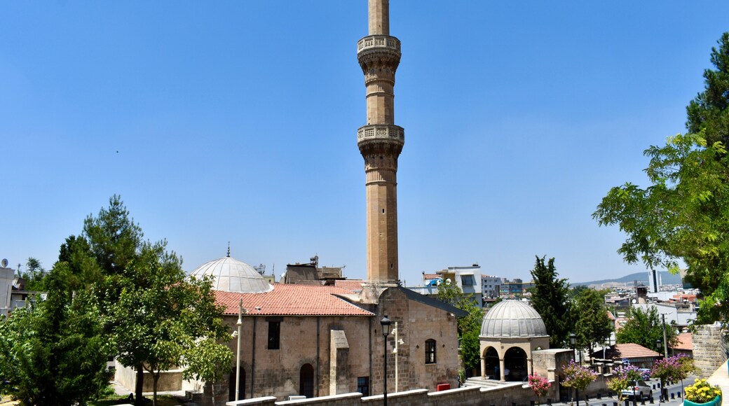 Gaziantep / Turkey - 31 July 2019 : One of the oldest mosque in Gaziantep is Shirvani Mosque