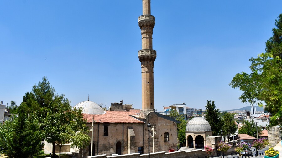 Gaziantep / Turkey - 31 July 2019 : One of the oldest mosque in Gaziantep is Shirvani Mosque