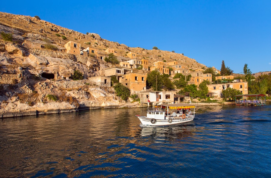 Sunken Village in Halfeti, Gaziantep - Turkey