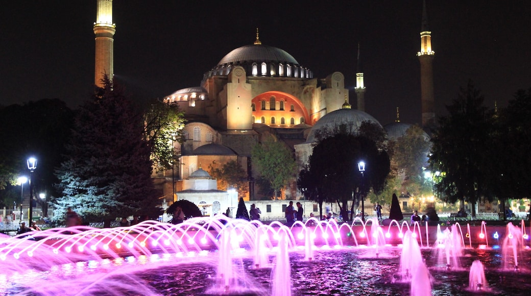 Hagia Sophia at night