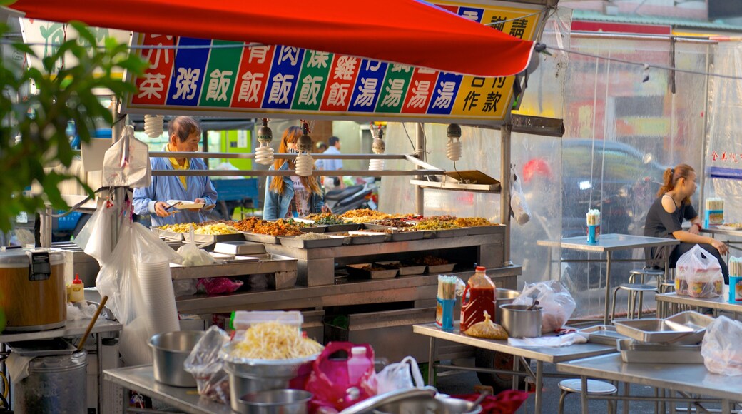 Mercado nocturno Zhonghua que incluye mercados