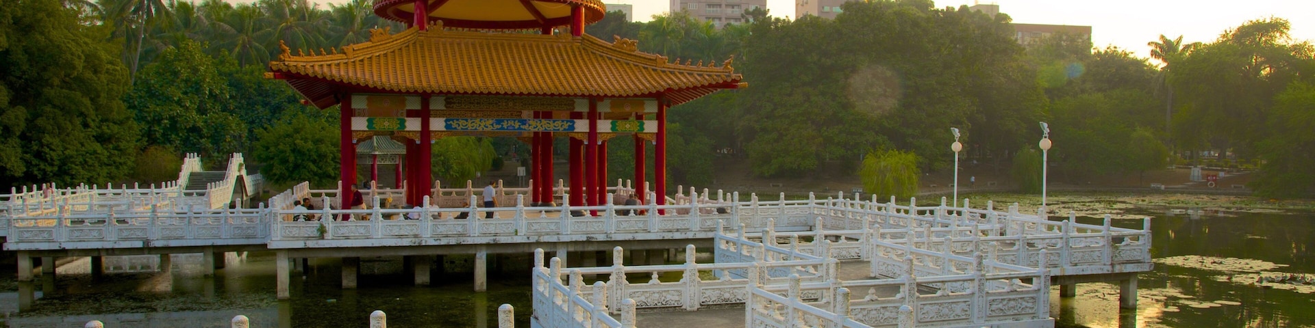 Tainan Park featuring a park and a lake or waterhole