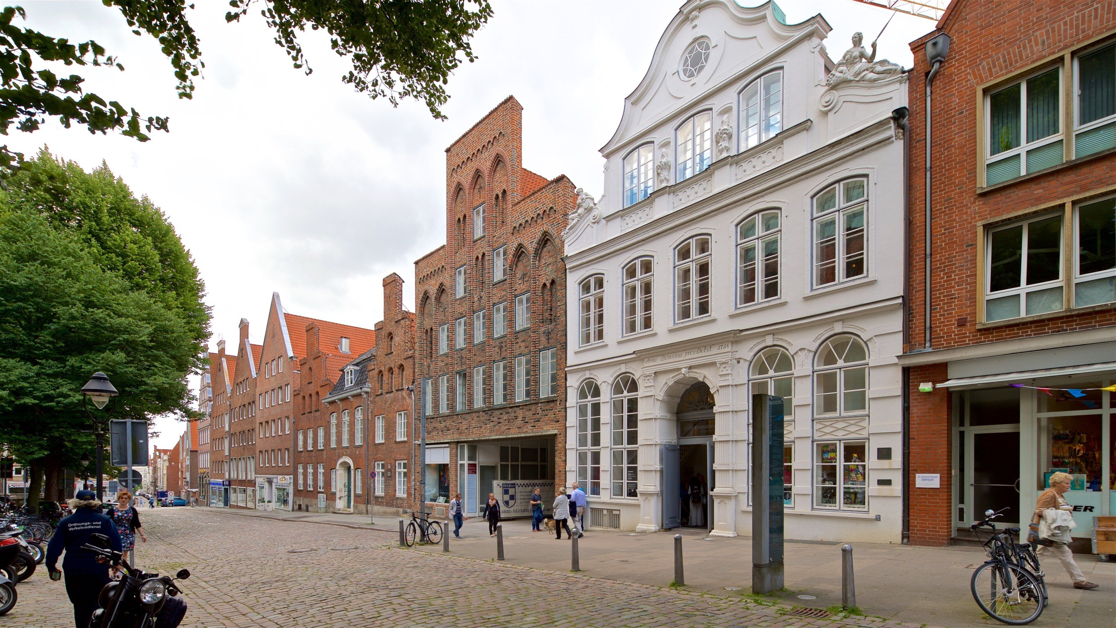 Buddenbrooks House which includes heritage elements and a city