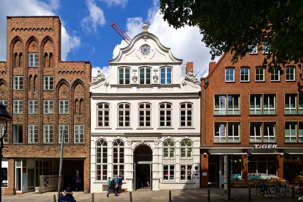 Casa de Buddenbrooks mostrando elementos de patrimônio