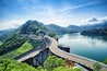 Shihmen Dam in Fuxing (or Daxi) District, Taoyuan, Taiwan.