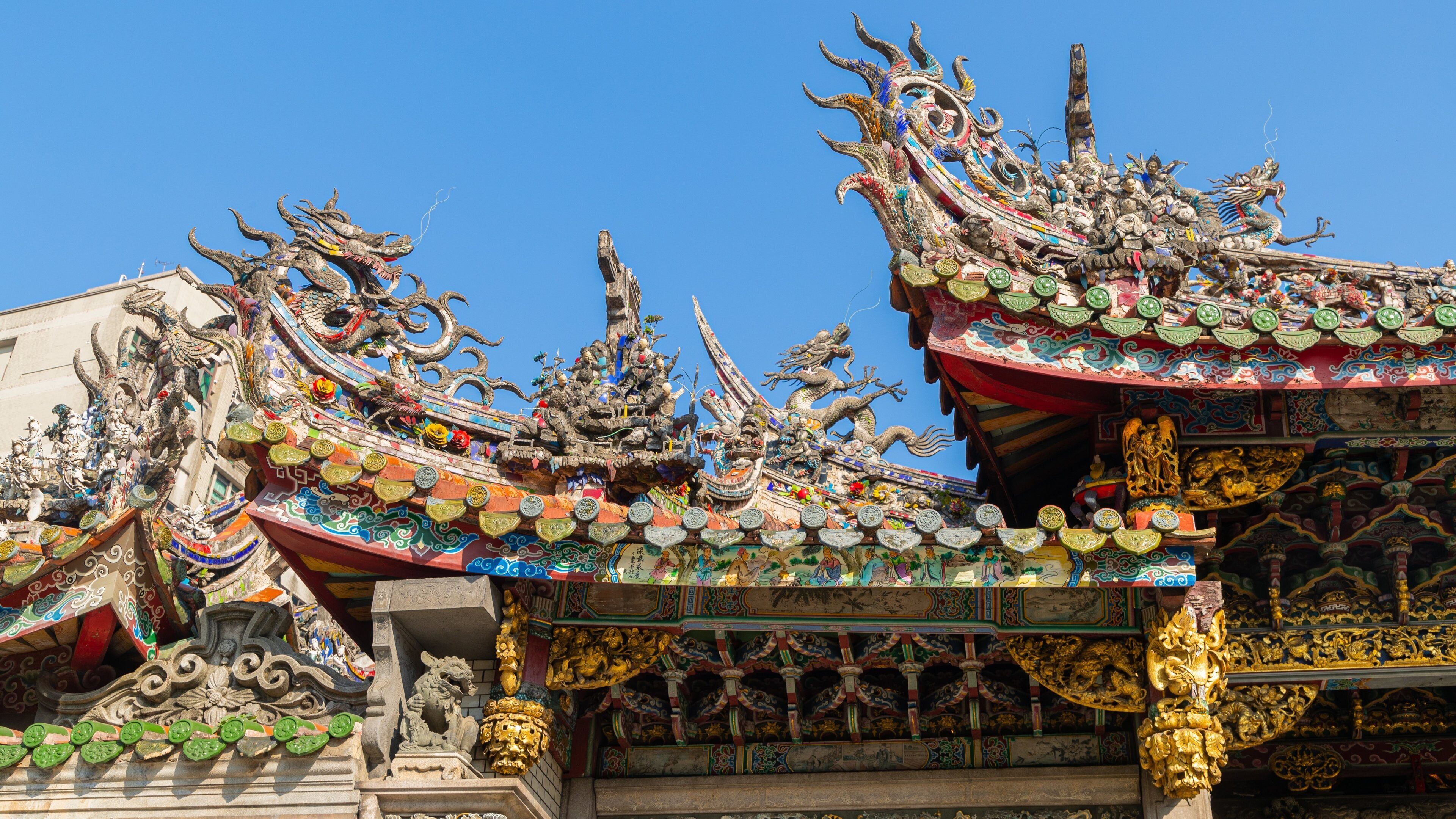 Lugang Longshan Temple showing heritage elements
