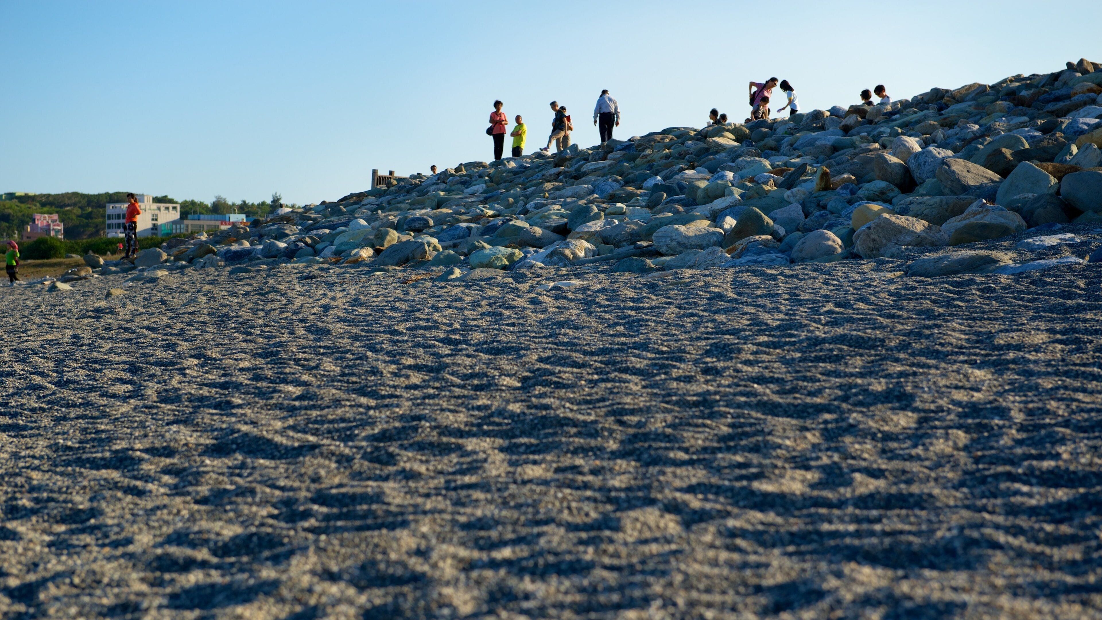 Strand von Chishingtan das einen schroffe Küste und Strand