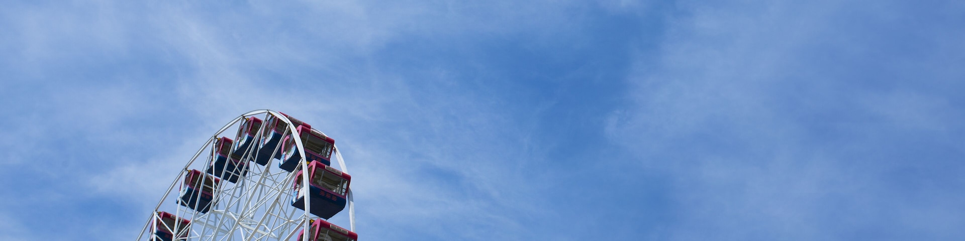 Ferris wheel on the blue sky background,Taiwan; Shutterstock ID 295395743; purchase_order: SF 06557000; job: ; client: ; other: