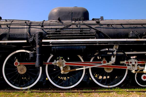 Eisenbahnmuseum von Takao welches beinhaltet Eisenbahnbetrieb