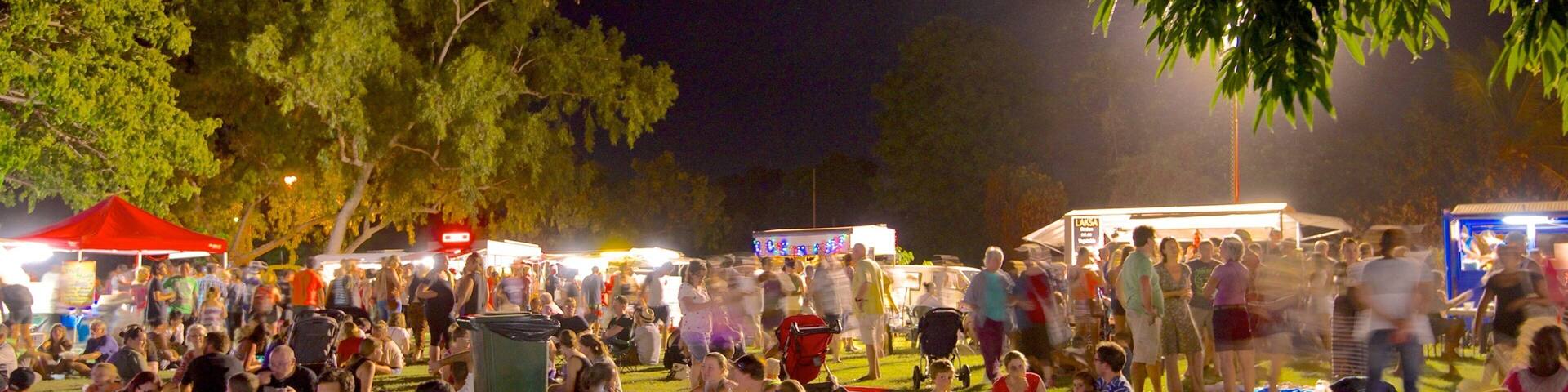 Town Beach mit einem bei Nacht, Märkte und Garten