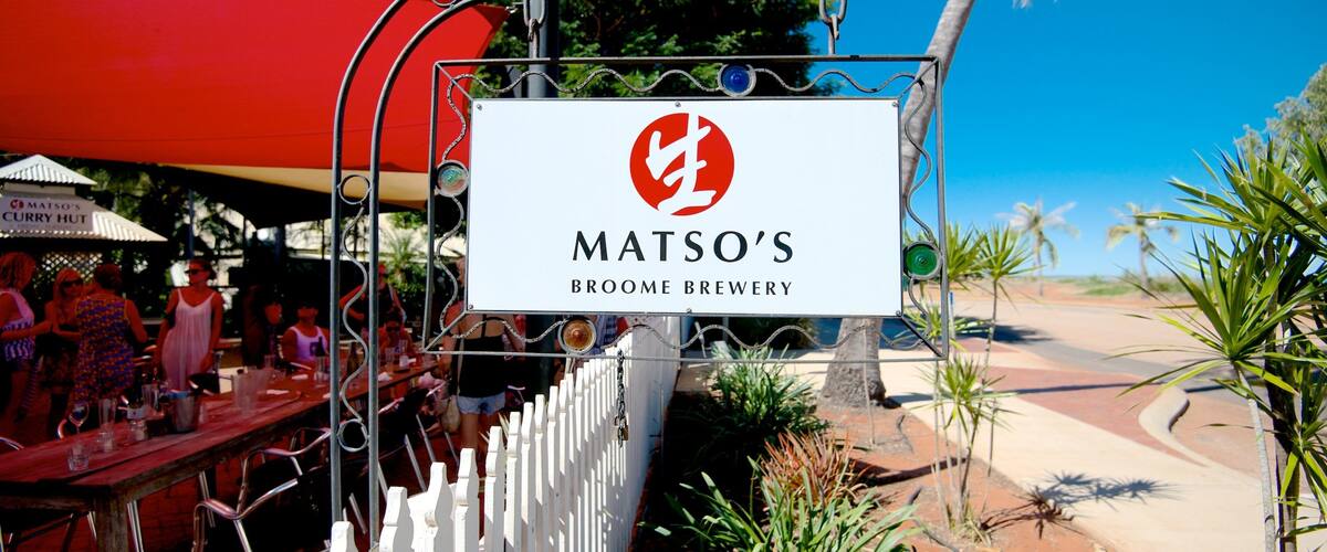 Matso\'s Brewery showing signage