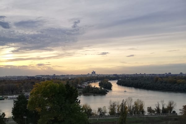 Two rivers Dunaj and Sawa