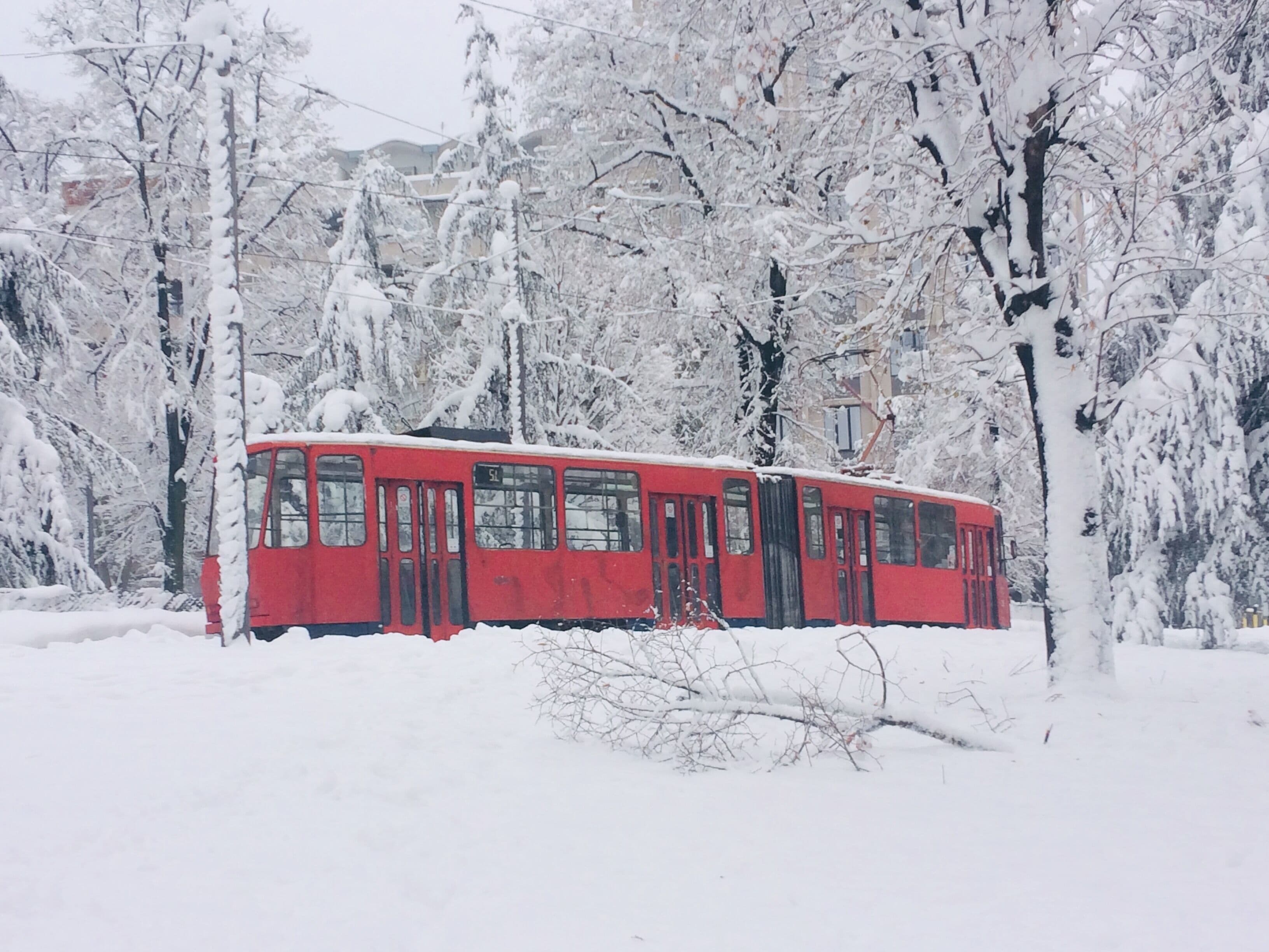 Situated in Central Belgrade, TaĆĄmajdan Park's history longs to Roman Empire. Stones were extracted from this park, hence TaĆĄ (meaning stone in Turkish) and majdan (meaning mining in Turkish). Main attraction at the park is the beautiful St. Marko Church, the second largest church in Belgrade. These beautiful nostalgic trams are operating from the park and they shine perfectly amidst heavy snow.
#LifeAtExpedia