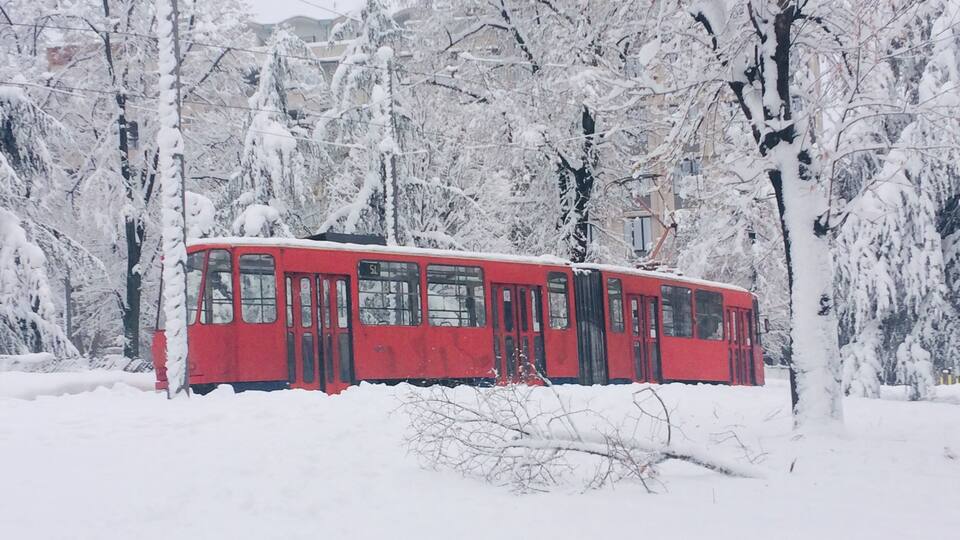 Situated in Central Belgrade, Tašmajdan Park's history longs to Roman Empire. Stones were extracted from this park, hence Taš (meaning stone in Turkish) and majdan (meaning mining in Turkish). Main attraction at the park is the beautiful St. Marko Church, the second largest church in Belgrade. These beautiful nostalgic trams are operating from the park and they shine perfectly amidst heavy snow.
#LifeAtExpedia