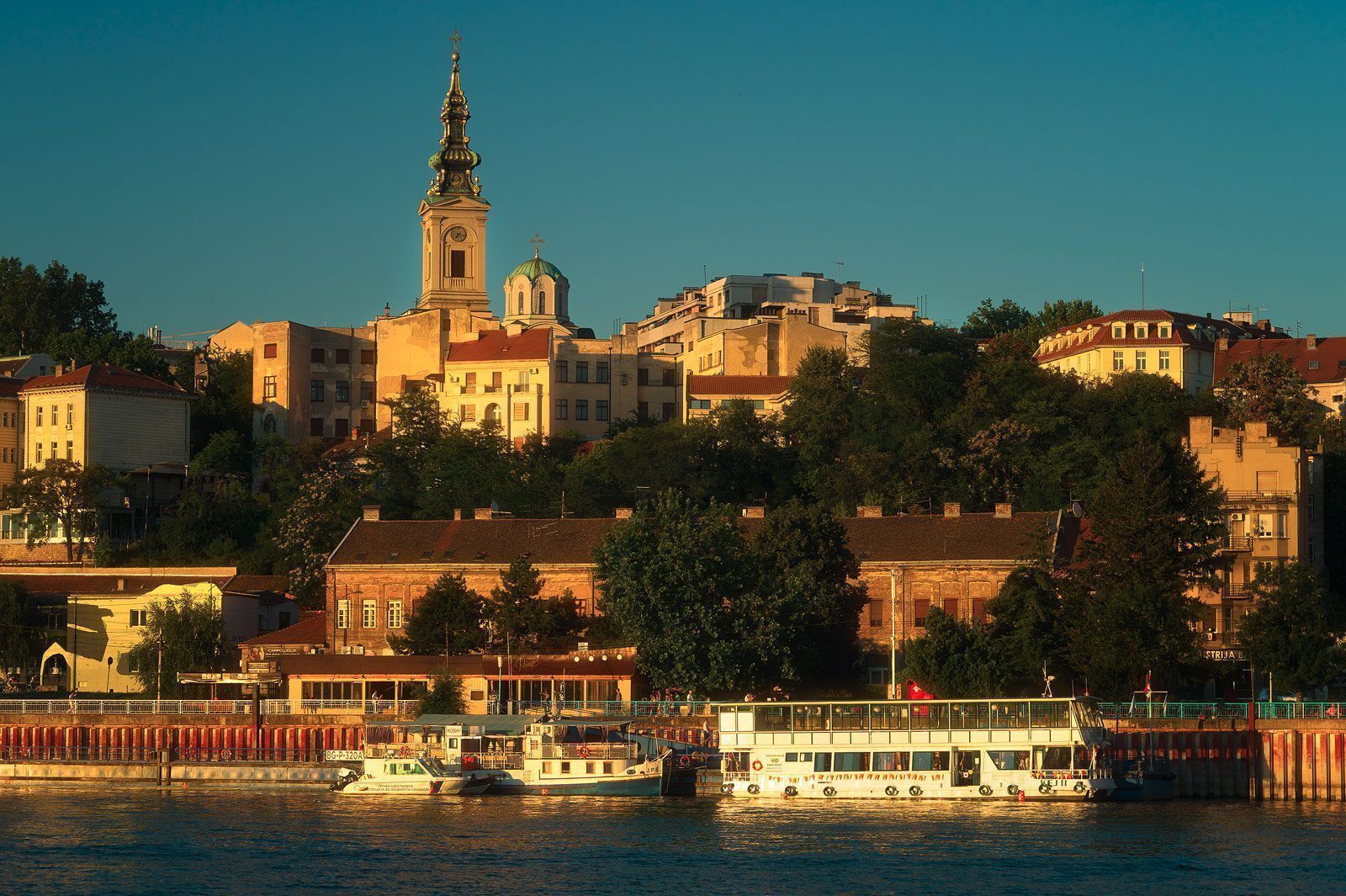 Belgrade from across the river Sava. 

http://www.alwayswanderlust.com/day-belgrade-hitchhiking/