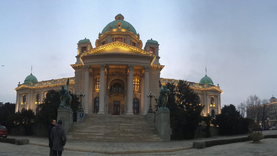 #Golden lights enhancing the beauty of this building