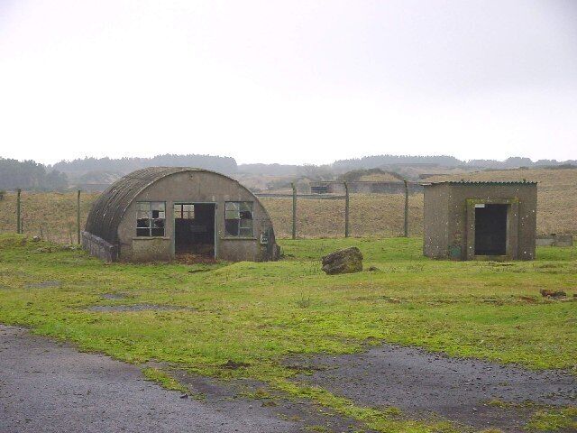 Derelict Buildings in the Dump. The current 1:25000 OS map shows the bunkers and buildings of the now disused armaments depot looking like pock-marks on the landscape. In effect, when constructed they were simply imposed on an existing landscape. Access is forbidden at the moment to this large site, which is due to be cleared and then redeveloped.