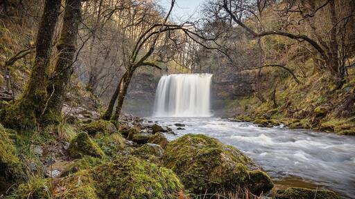 One of the falls on the Four Falls Trail near neath South Wales. #River Photo Challenge #River #Waterfall