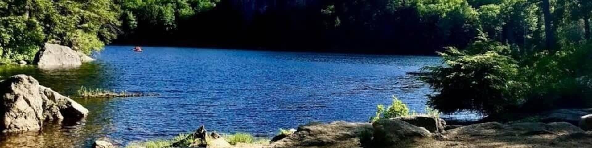 Barrington, New Hampshire. Stonehouse Pond is a 1.1 mile lightly trafficked loop trail located near Barrington, New Hampshire that features a beautiful blue lake!!! #BVSBLUE