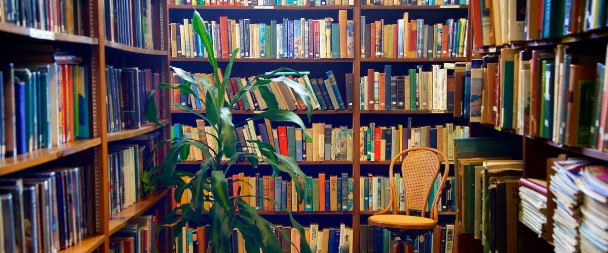 Ogunquit Memorial Library showing interior views