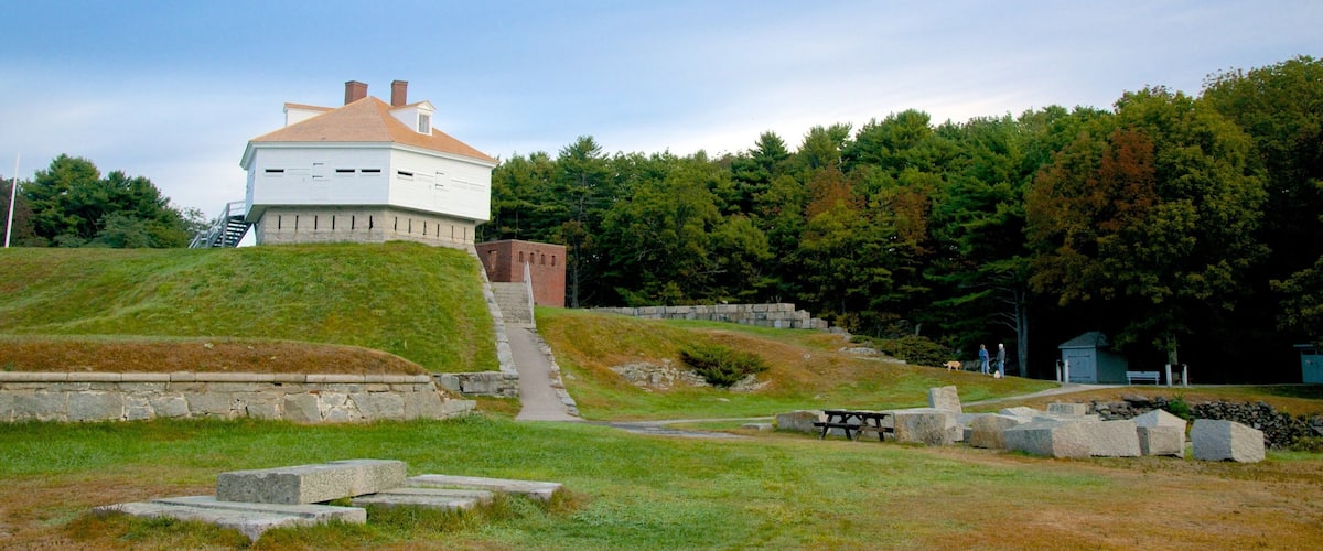 Fort McClary State Park which includes heritage elements, military items and a park