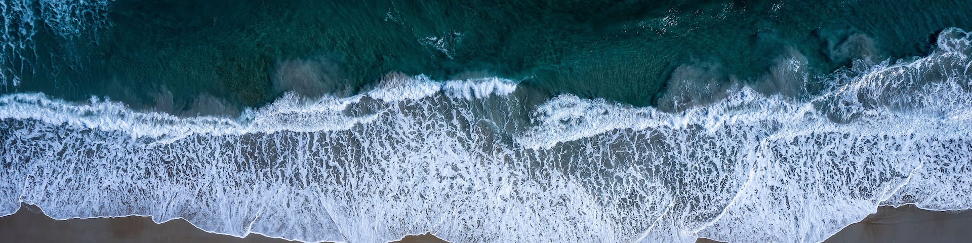 Aerial view of Seabrook Beach, New Hampshire with snow