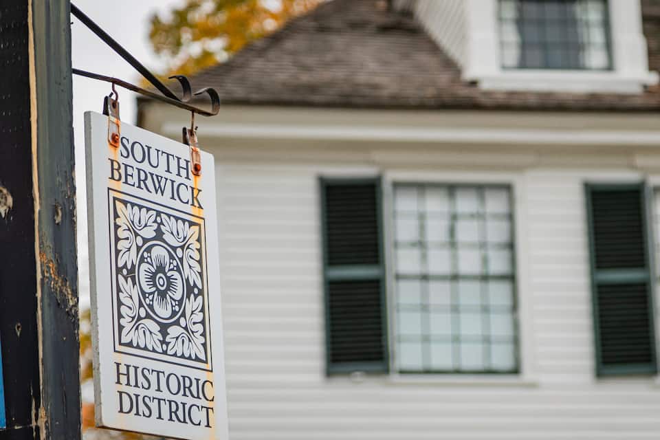 Indicador del Districte Històric de South Berwick.