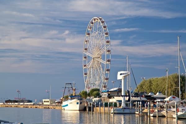 Rimini Ferris Wheel featuring a bay or harbour