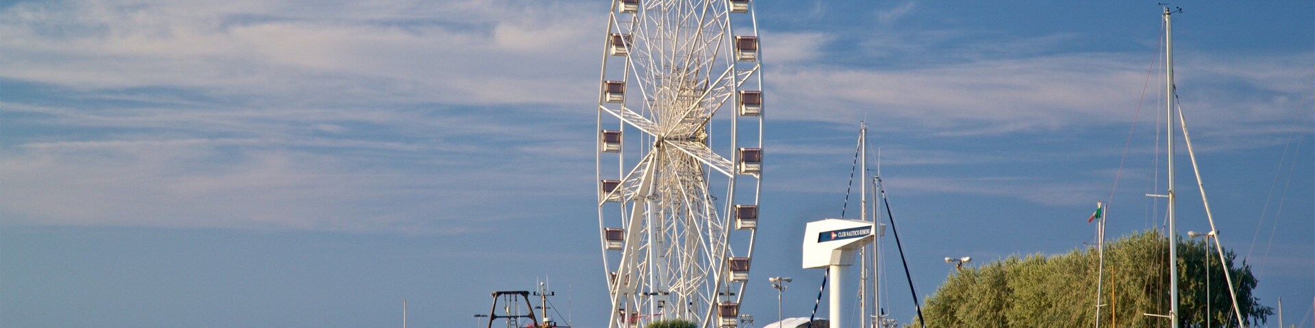 Rimini Ferris Wheel showing a bay or harbor