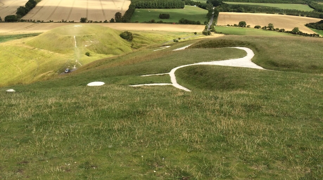 Storm clouds over the Uffington White Horse