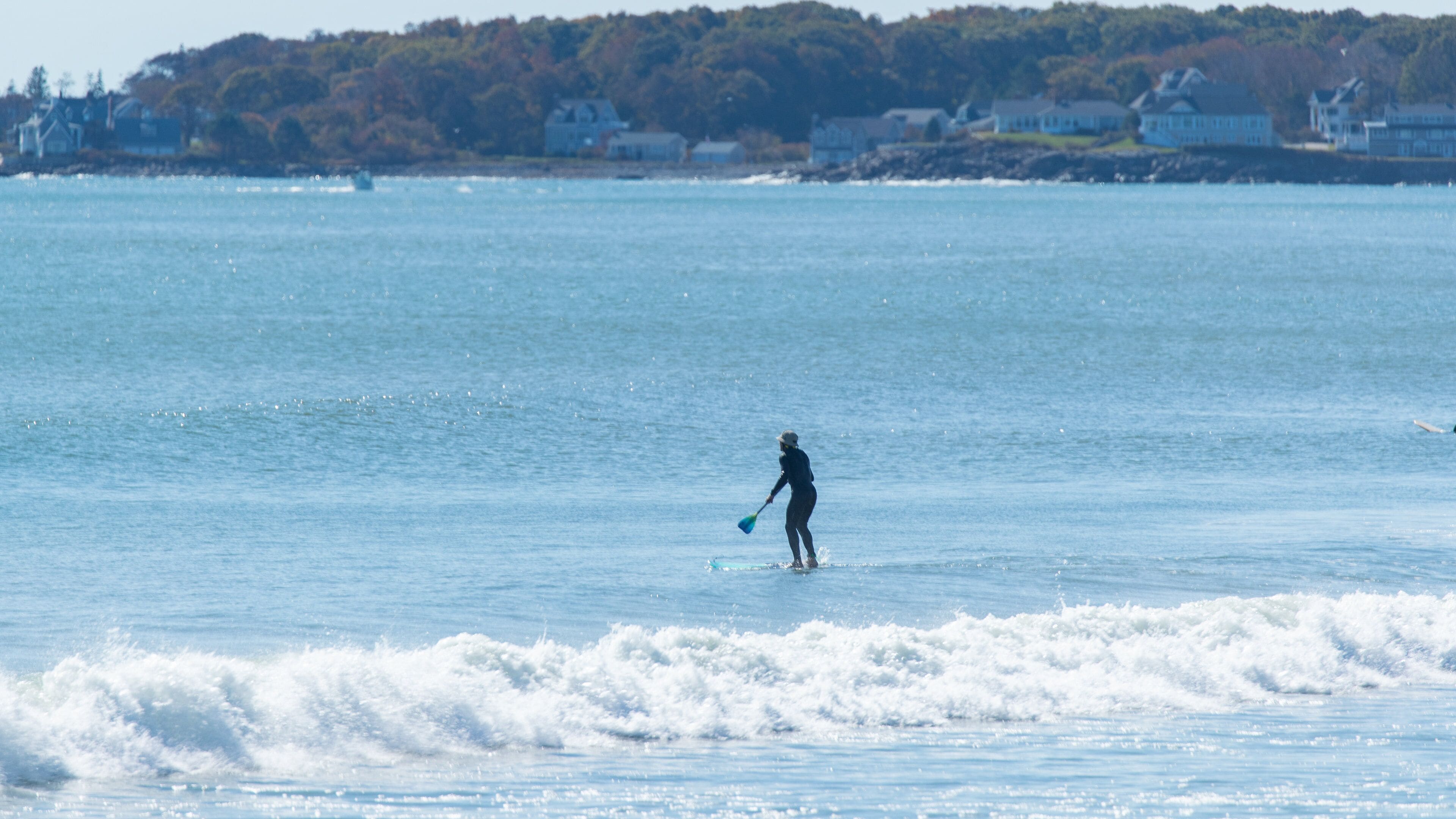 Long Sands Beach which includes kayaking or canoeing, general coastal views and waves