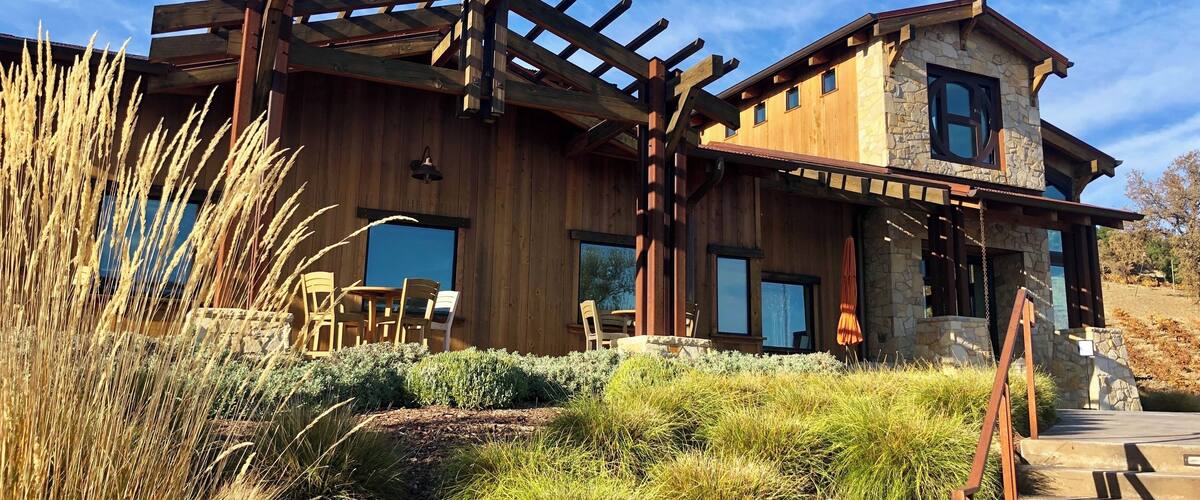The new tasting room at Halter Ranch.