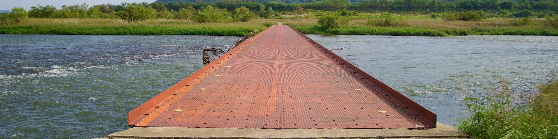 Iron Bridge Crossing the Seomjin River