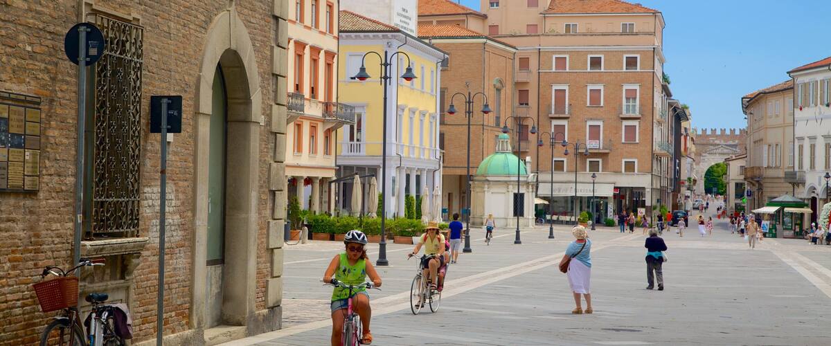 Piazza Tre Martiri which includes a city, a square or plaza and street scenes