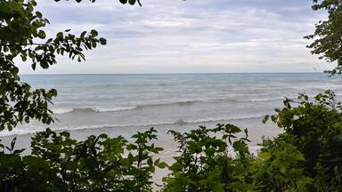 A beach that is also a lake is one unique find for one who is used to warm beaches in south Texas. Here it was too cold to even walk the shore barefoot. It looks so similar to what I'm used to, yet so different, surrounded by green life and deer! I hope to have more opportunities to travel and capture these sights. #Adventure