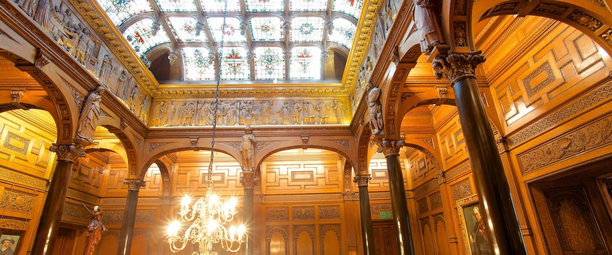 Two Temple Place which includes heritage elements and interior views