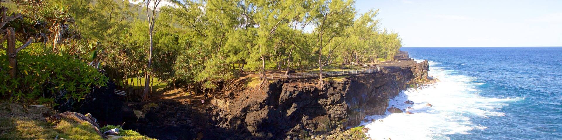 Cape Mechant featuring rocky coastline