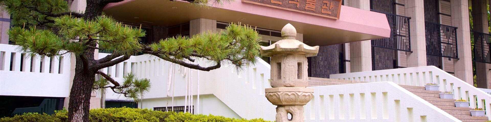 Busan Museum which includes a park