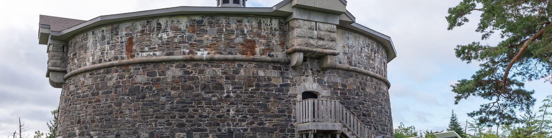 The Prince of Wales Tower National Historic Site in the Point Pleasant Park of the city of Halifax (Nova-Scotia, Canada)