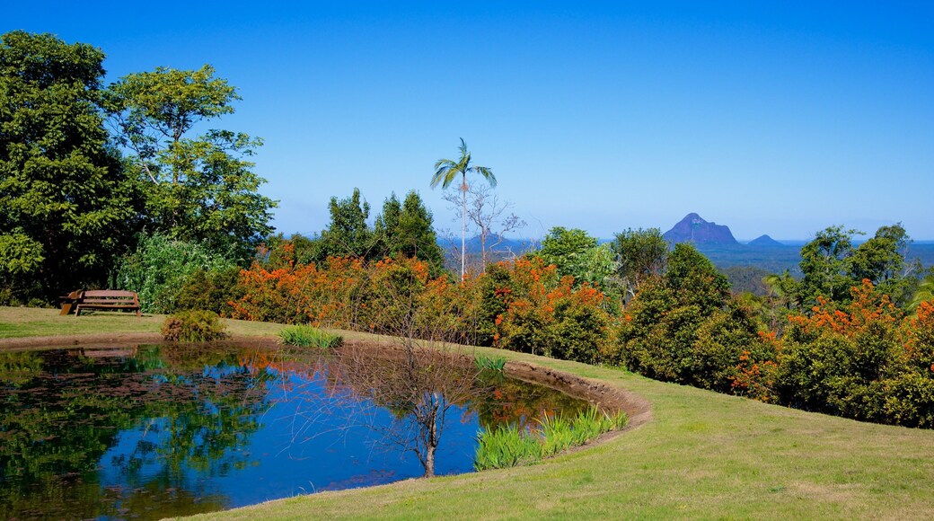 말레니 식물원 을 특징 연못 과 정원